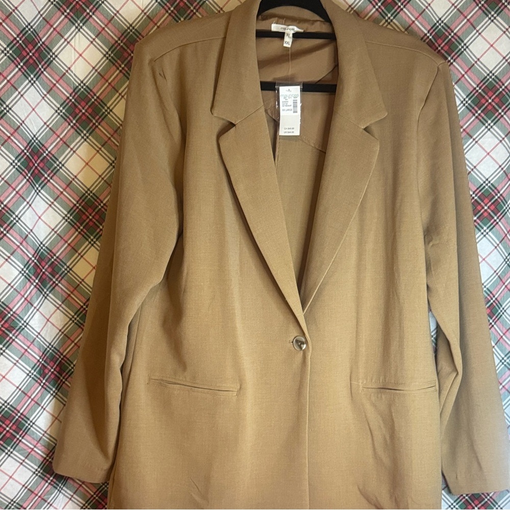 Maurices NWT Camel Brown Single-Button Blazer